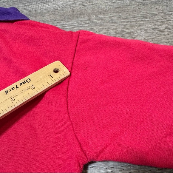 Vintage Disney 101 Dalmations Crewneck Fleece Sweatshirt pink purple 6X - Picture 9 of 9